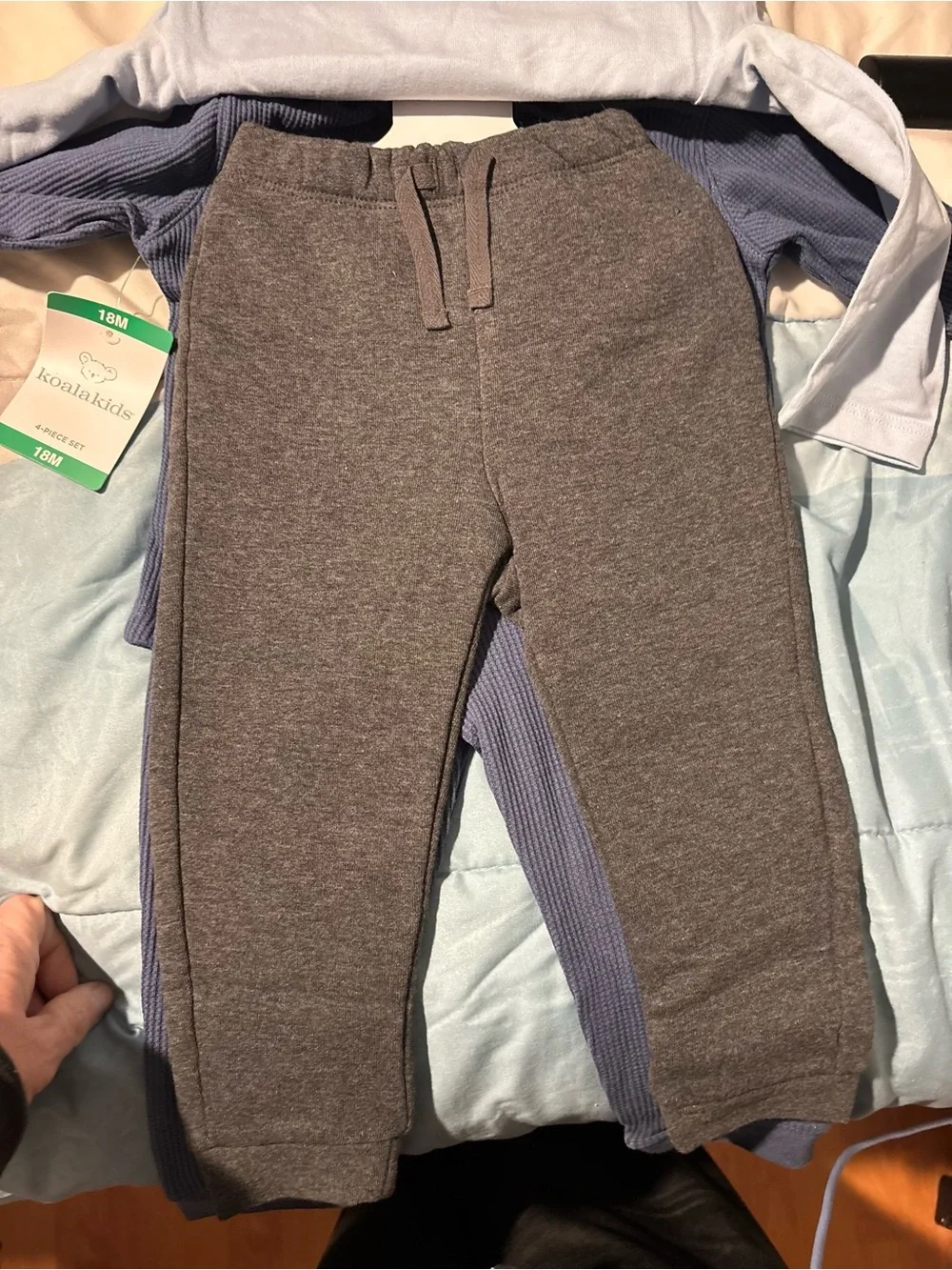 Koala Kids Boys Navy & Light Blue 2-Piece Matching Sets - Space Bear Print